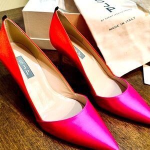 SJP Vibrant Pink and Orange Women's Heels NWT